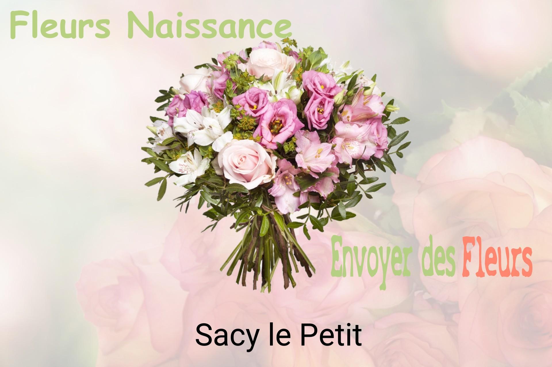 Bouquet de fleurs de naissance livré à Sacy-le-Petit